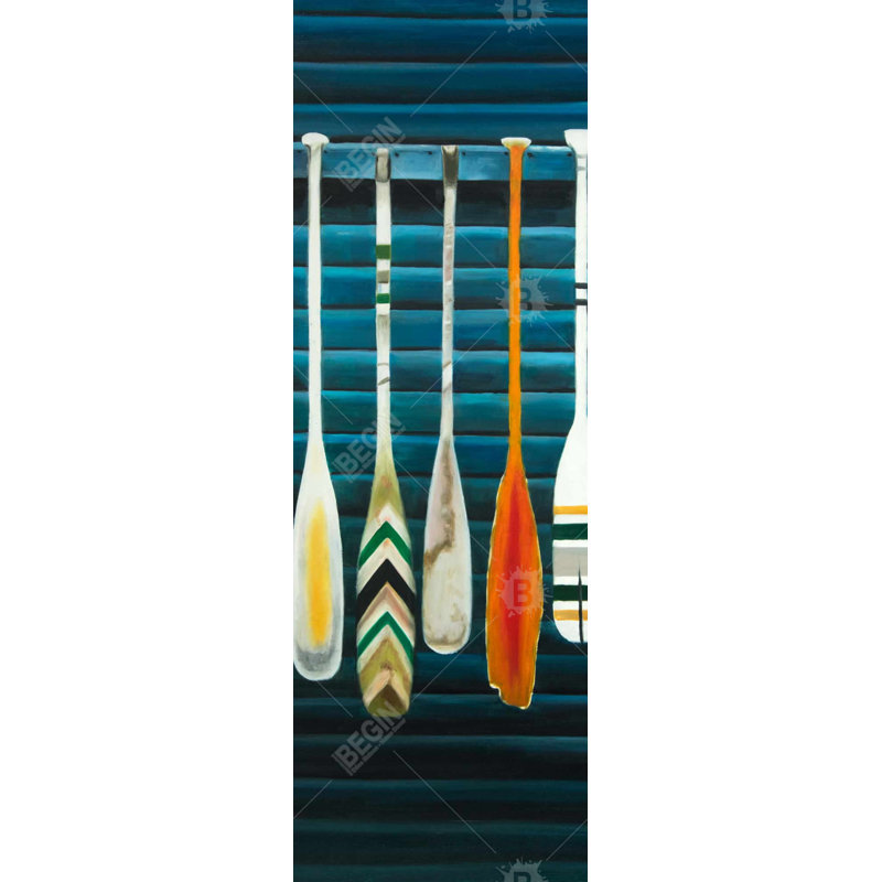 Paddles Print On Canvas