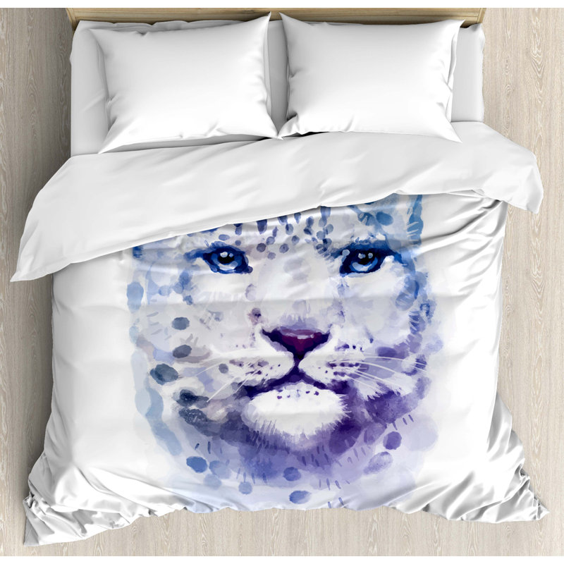 Modern & Contemporary Polyester Duvet Cover, King Duvet Cover + 2 King Shams