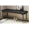 Latitude Run® 16 Inch Fitting Room Shoe Bench - Black With Faux Pu ...