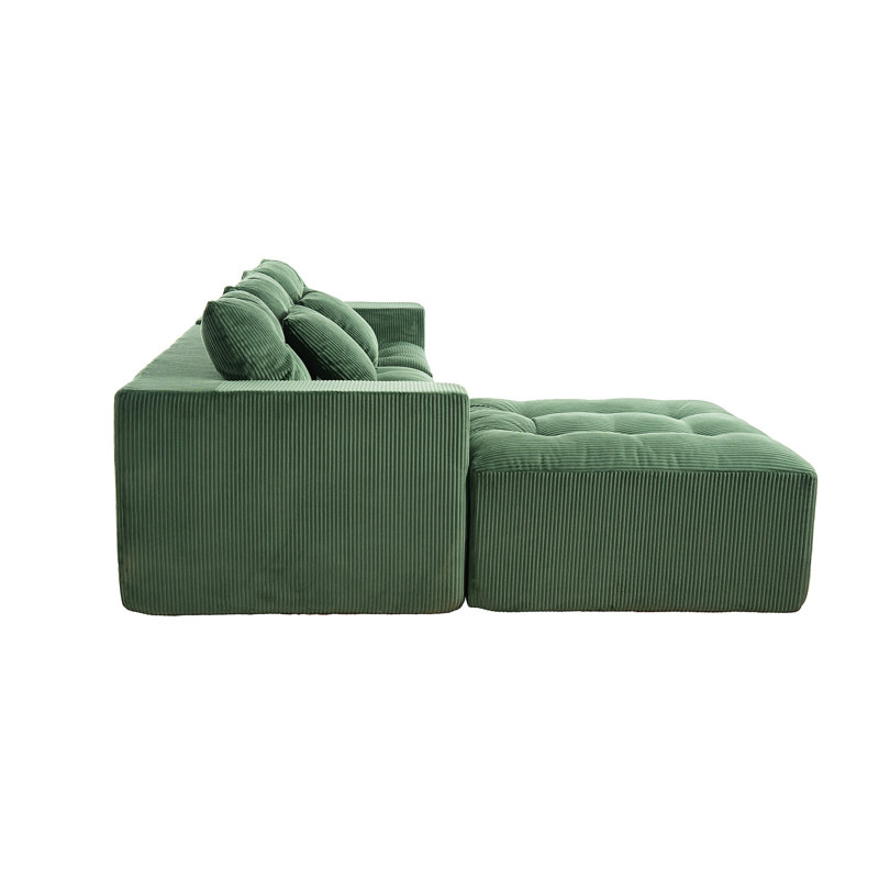 Canapé modulaire en L, Green