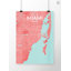 Miami City Map - No Frame Print-322675572