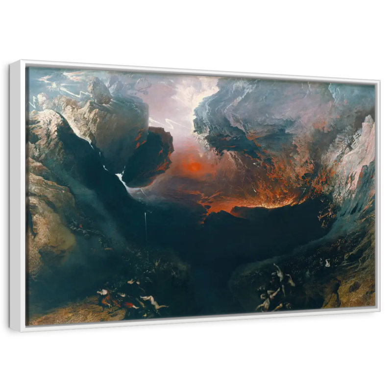 Le grand jour de sa fureur, Cadre flottant blanc, 13 po x 9 po