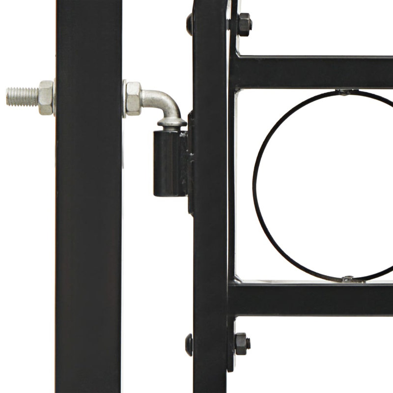 Parthenon Black Metal Gate, 250cm H x 305cm W