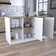 Juniper 59-inch Wide Kitchen Island with 2 Open Shelves and 2 Cabinets