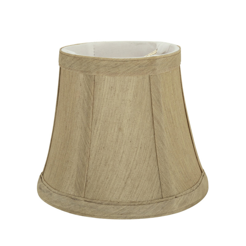 Abat-jour cloche en tissu de style candélabre de 5 po (attache), Beige