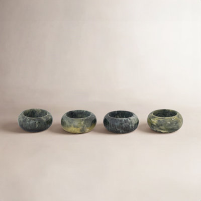Round Marbled Resin Napkin Rings