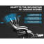 Fauteuil de jeu ergonomique de style course avec support lombaire massant et repose-pieds-1659343350