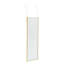 Heulyn Rectangle Metal Frame Over the Door Full Length Mirror-829627888-829627895