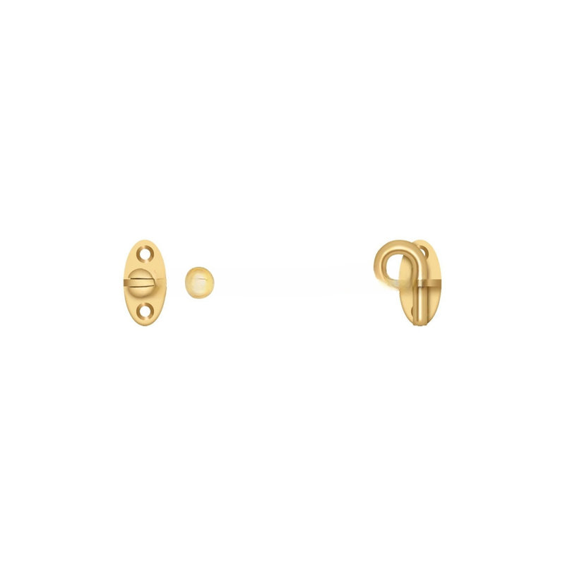 Deltana CHK4CR003 Cabin Swivel Hooks; 4"; Lifetime Brass Finish, Lifetime Brass