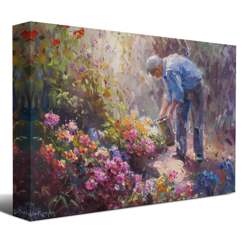 Toile encadrée 24 "x 36" avec cadre en bois, prête à être accrochée, 24 po x 36 po