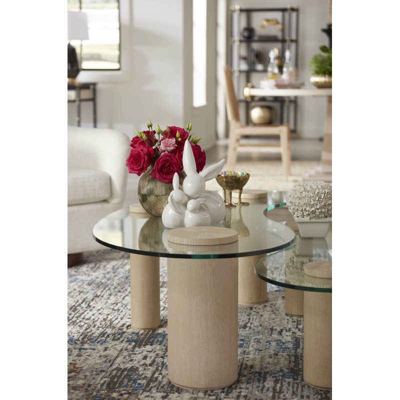 Scarlotti Coffee Table, 16.75" H x 52.25" L x 28" W, Sand