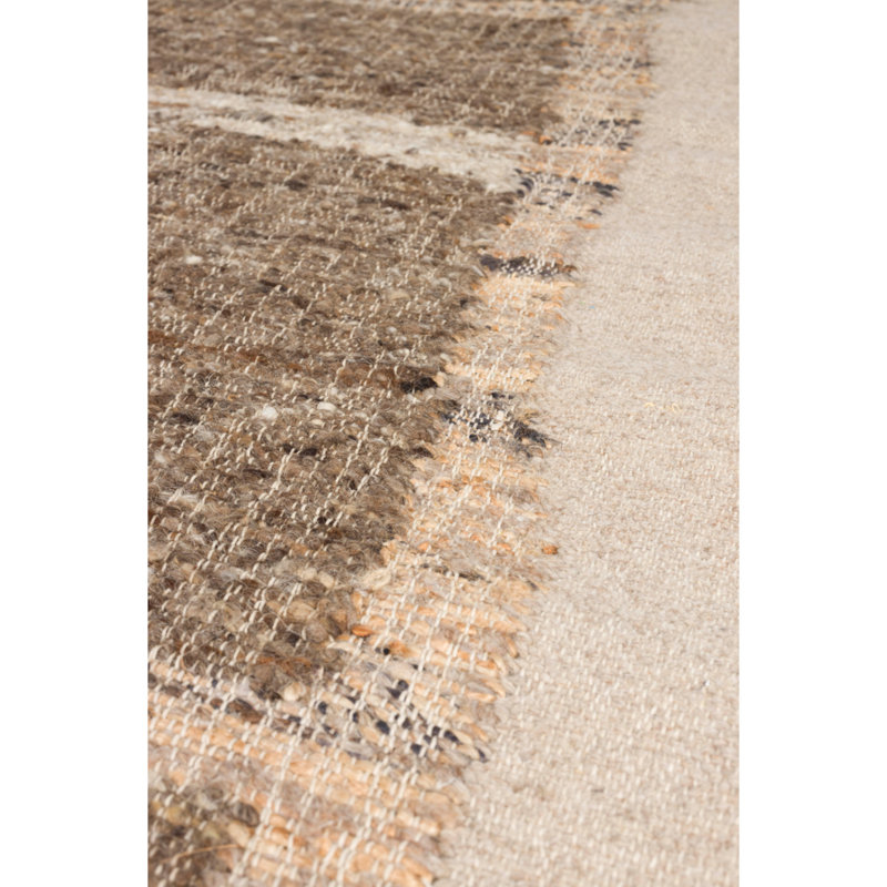 Briton Geometric Area Rug in Beige