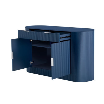 55.1" Modern Storage Cabinet – 2 Doors & 2 Drawers
