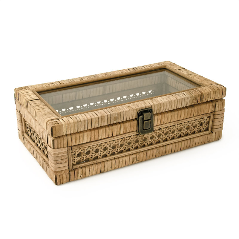 Bayou Breeze Rattan Decorative Bin