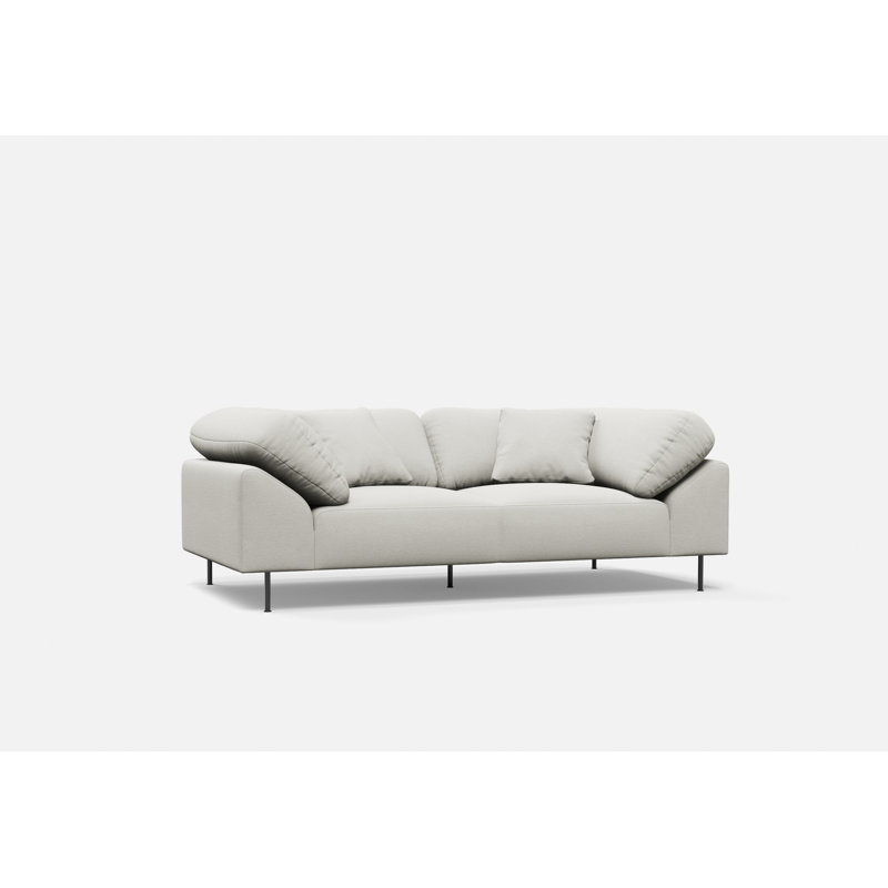 Collar 2-Seater, Cotton Blend, Ivory