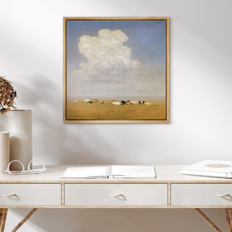 «Cloudy», reproduction sur toile, H 24 po x l 24 po, Naturel