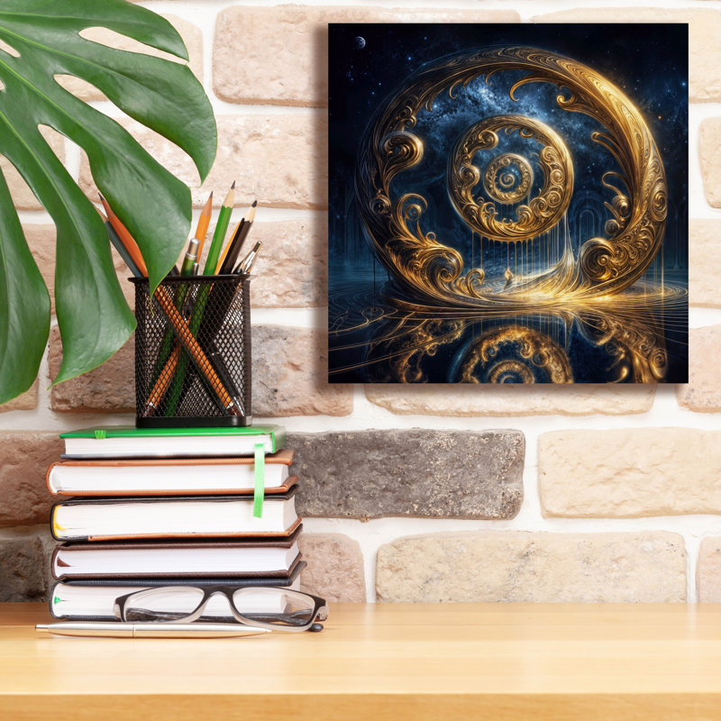 Toile épique «Circle Of Dreams» par Rey Klimt, 12 po x 12 po, H 12 po x l 12 po