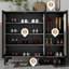 Rangement pour chaussures en alliage d'aluminium noir