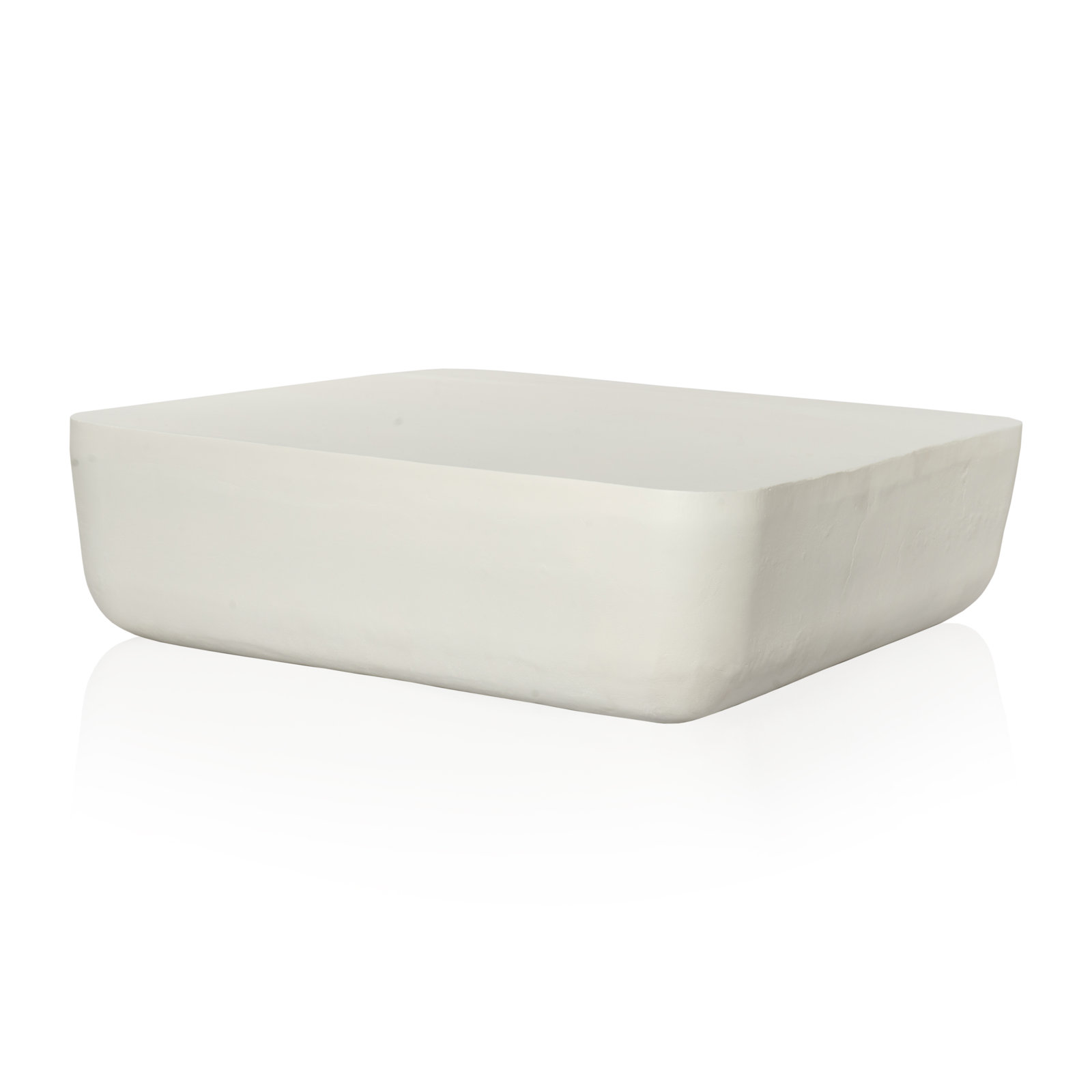 Eponine 48'' Metal Outdoor Coffee Table, Matte White