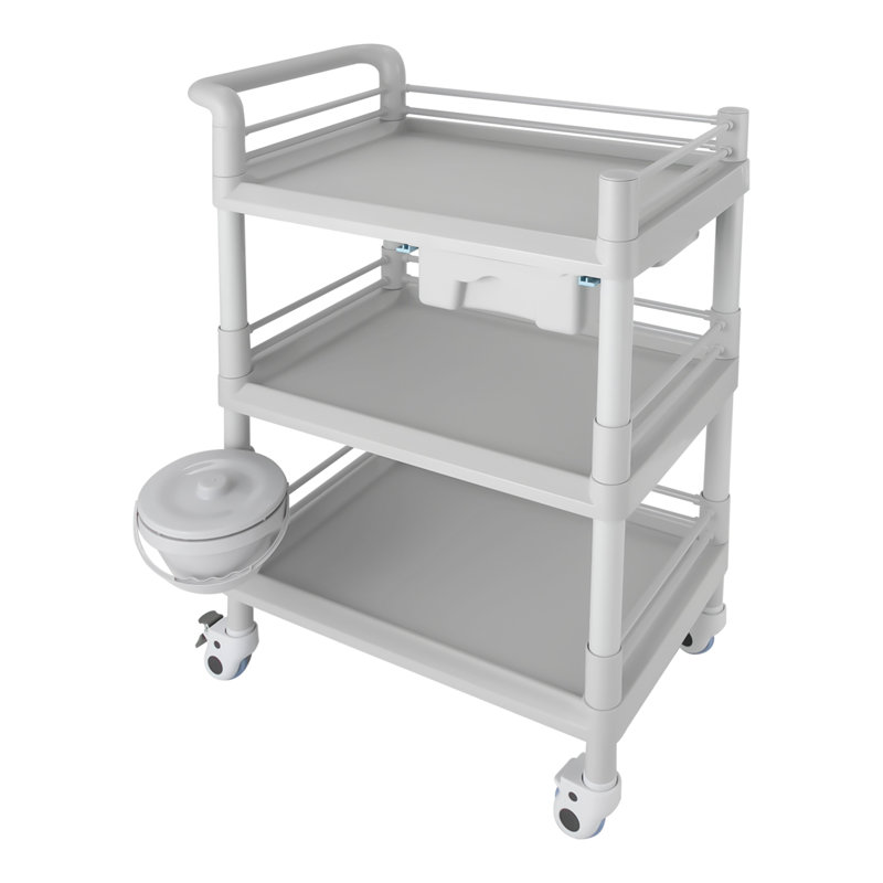 Chariot utilitaire à roulettes H 38,58 po x l 25,59 po, Gris