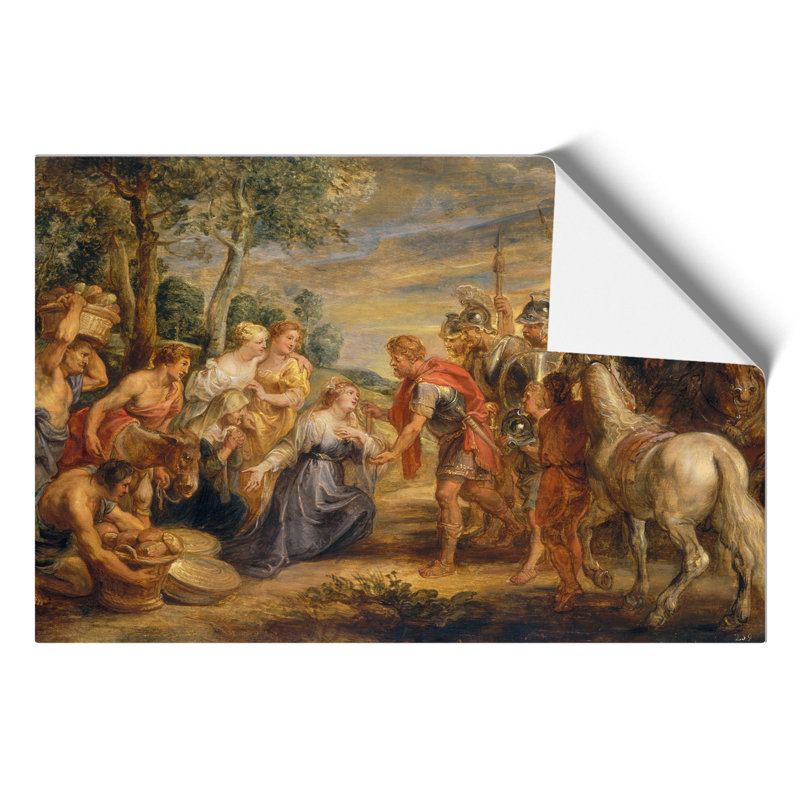 The Meeting of David and Abigail by Peter Paul Rubens - Frameless Print, 21cm H x 30cm W x 0.1cm D