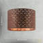 20 cm H Round Cotton Lamp Shade ( No Direct Attachment Method ) in Brown