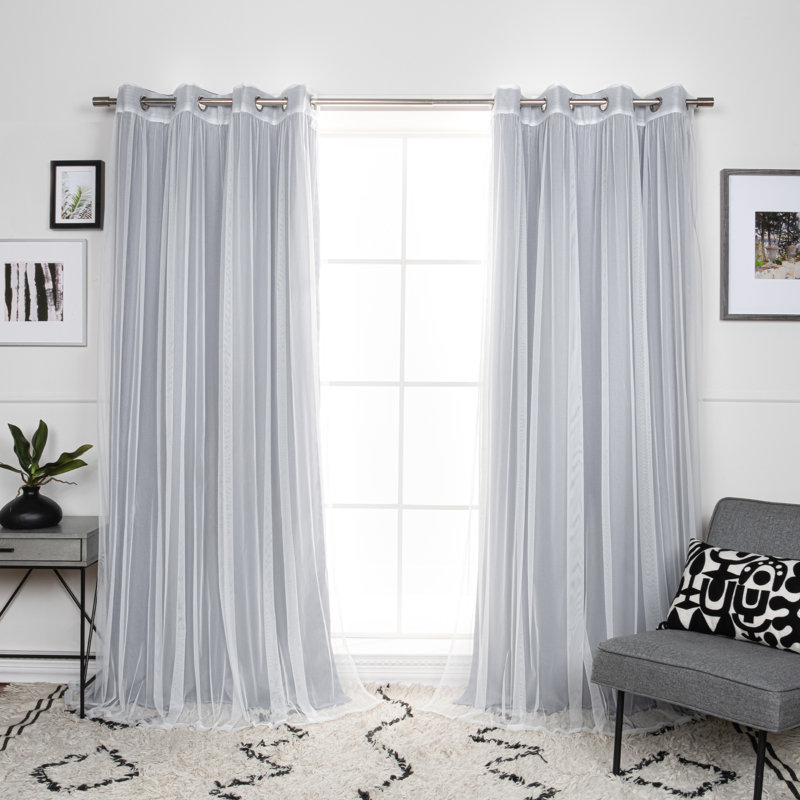 Curtain, 52" W x 84" L, Gray