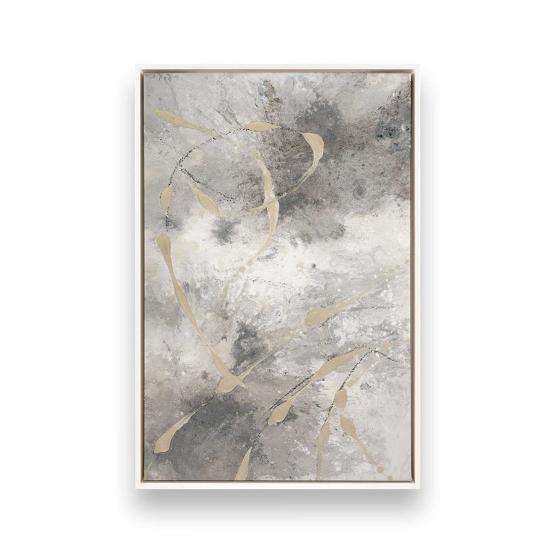 «Gilded Whispers», impression sur archives, Toile à cadre flottant blanc opaque, H 12,75 po x l 8,75 po x P 1,75 po