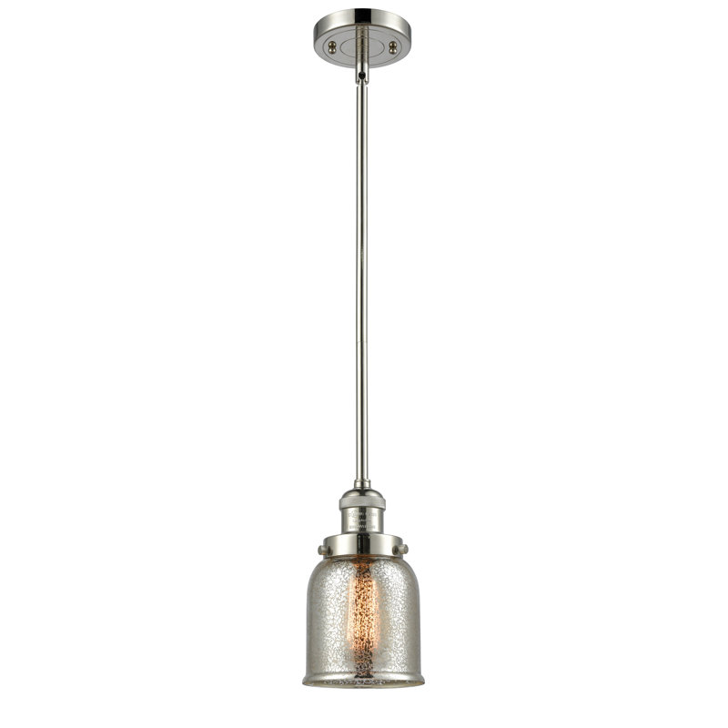 Hardison 1 - Light Single Pendant, Polished Nickel, Silver Mercury