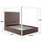 Jeffrey Canopy Velvet Upholstered King Bed Frame In Dark Brown-347096236-347096239