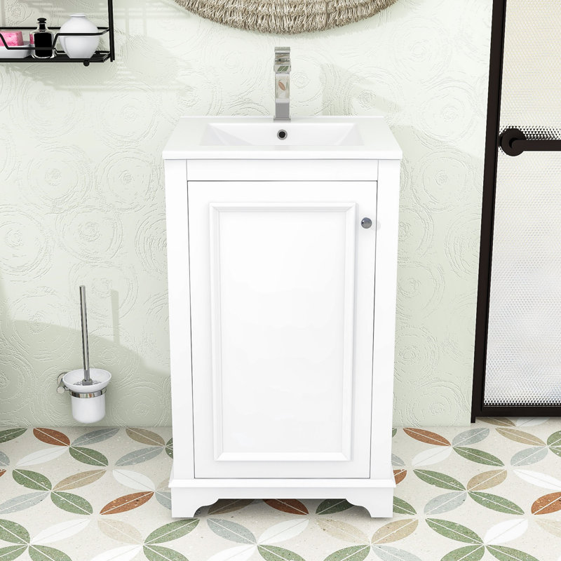 Meuble-lavabo de qualité supérieure avec lavabo intégré - Fabrication en bois et en panneau de fibres à densité moyenne