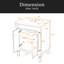24'' Bathroom Vanity With Top Sink, 2-Tier Modern Bathroom Storage Cabinet, Single Sink Bathroom Vanity, Large Storage Shelves-502130159-502130157