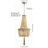 Anstead 2 - Light Brown Unique/Statement Pendant