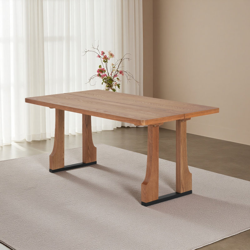 63" Rectangular Dining Table, Natural
