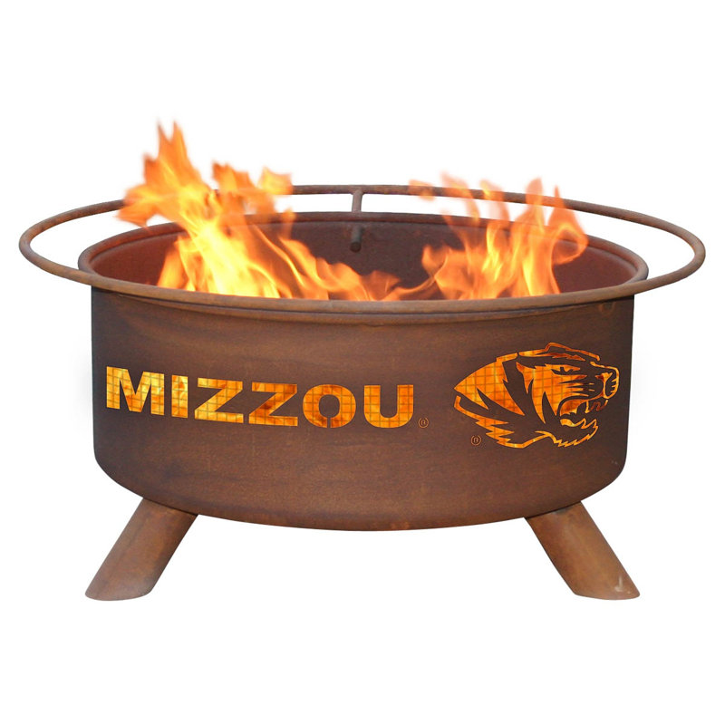 Collegiate Series Round Steel Fire Pit, Missouri