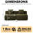 Versatile Chenille Sectionals, Modern Modular Sofa For Living Spaces