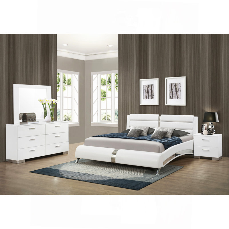 Ensemble de chambre avec grand lit 4 pièces Escalon