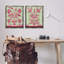Ensemble de 2 toiles flottantes roses et vertes, par Lil 'Rue-2129696686-2129696680