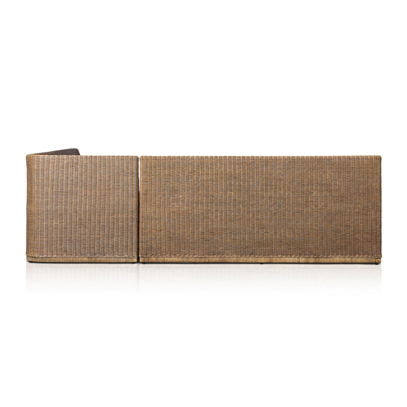 Senna L-Shape Dining Banquette, 32.5" H x 106.25" W x 83.25" D, Right Hand Facing