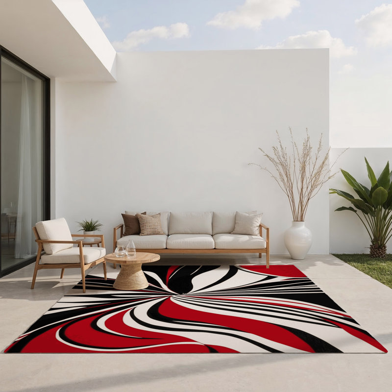 Tapis intérieur et extérieur Lunar Vortex, Rectangle 4pi x 6 pi