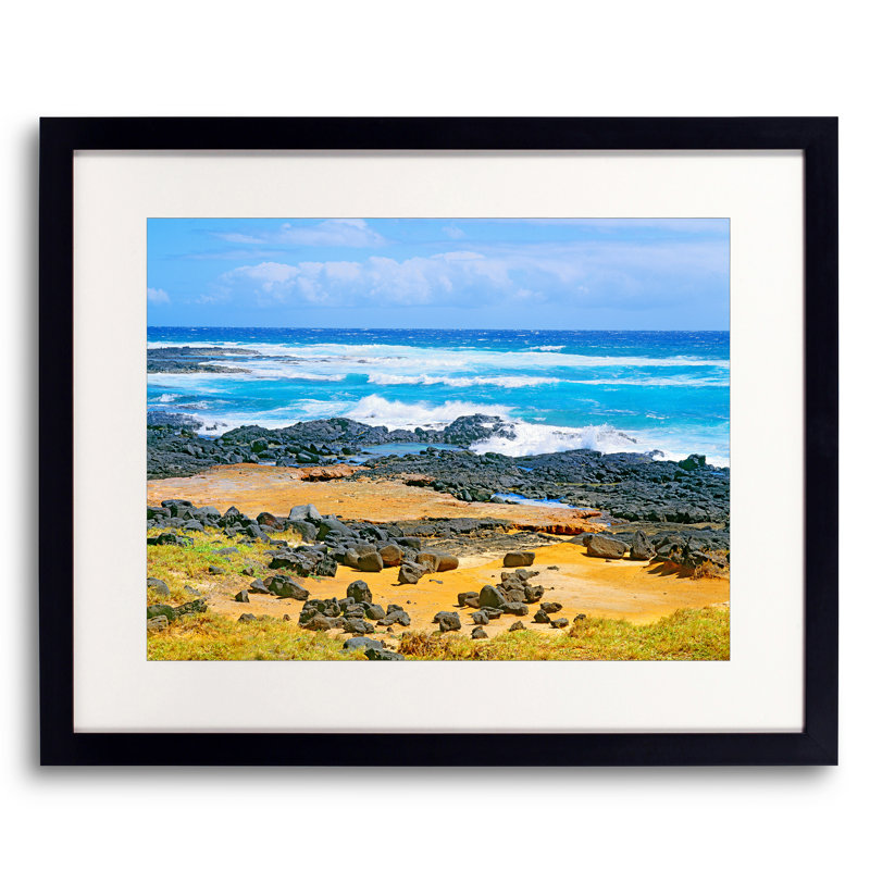 South Point Beach, Hawaï par Bruce Heinemann, H 17,25 po x l 21,25 po x P 0,875 po