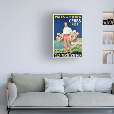 French School Pasta Made Byceres Canvas Art