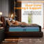 Matelas hybride multicouche en mousse à mémoire de forme et gel, 30 cm (12 pouces), fermeté moyenne, soulagement des douleurs, soutien lombaire et des hanches renforcés, matelas rafraîchissant sans fibre de verre, livré en boîte avec 365 nuits d'essai, certifié CertiPUR-US pour ses propriétés antimicrobiennes.-133073668-129402070