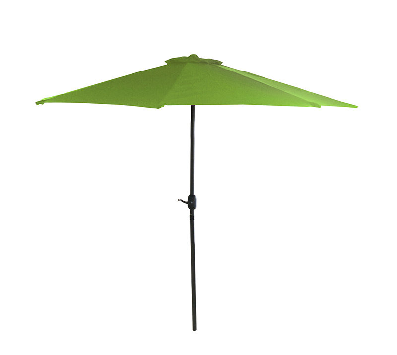 Parasol de marché pour l'extérieur avec manivelle, Vert lime
