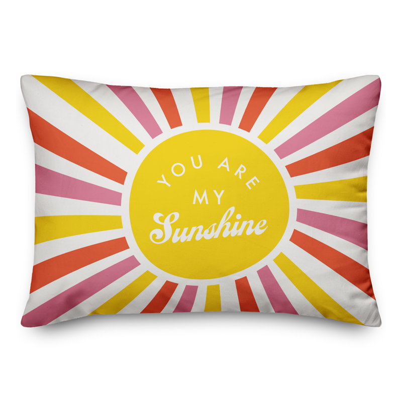 You Are My Sunshine Rectangular Pillow Cover & Insert