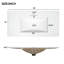 Meuble-lavabo de style Shaker avec lavabo en céramique, 4 tiroirs à fermeture en douceur et 2 portes d'armoire-734597792