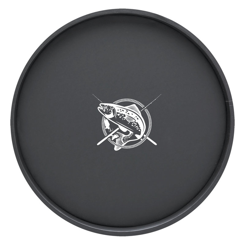 Plateau de service rond 14 po fishin' Keeter