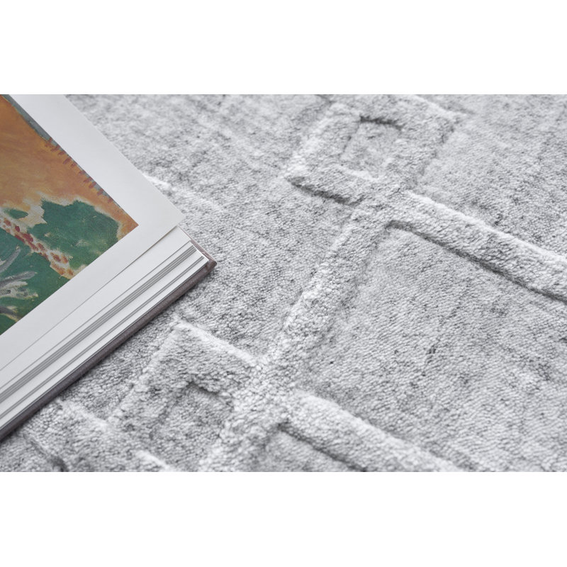Castelli Geometric Area Rug in Light Silver/Gray, Rectangle 14' x 18'