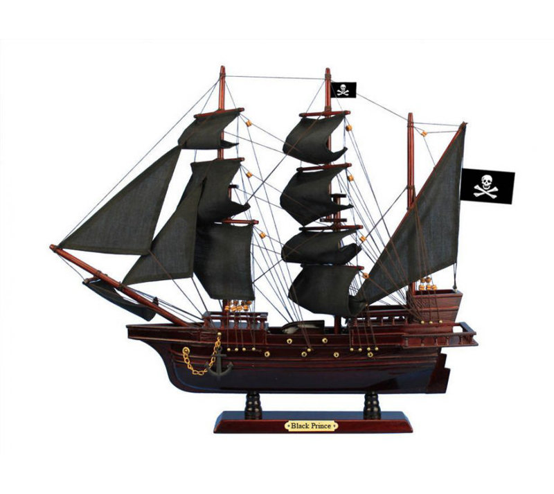 Modèle de bateau de pirate en bois ben franklin Wexler