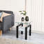 Petite table de bout en verre trempé 2, pour le salon. Look élégant. 17,33 po x 17,33 po x 20,75 po Espace libre de 21,01 lb. Table. 17,33 po x 17,33 po x 20,75 po